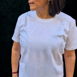 CAMISETA UNISEX DE ALGODÓN ORGÁNICO BLANCA