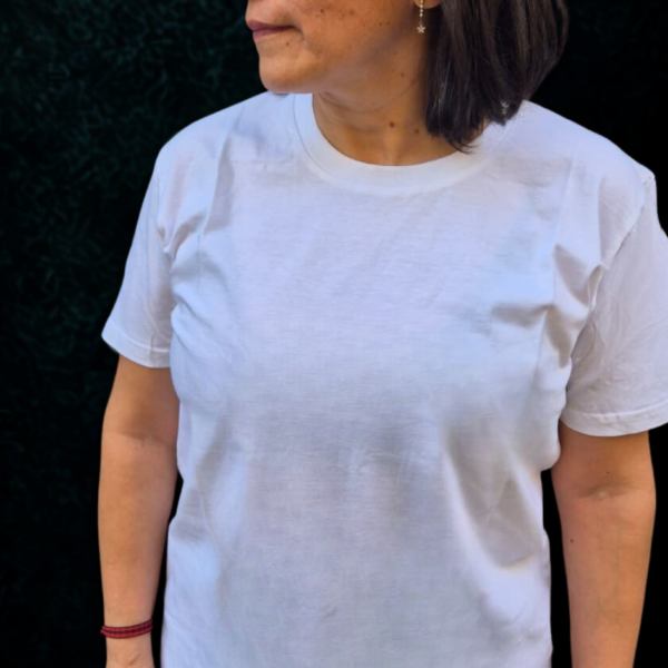 CAMISETA UNISEX DE ALGODÓN ORGÁNICO BLANCA