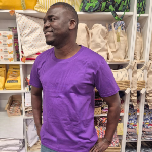 Camiseta Unisex de Algodón Orgánico Morada