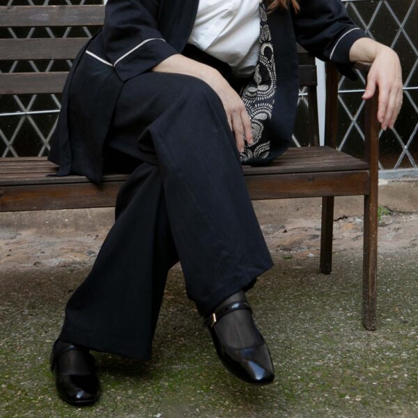 PANTALÓN NEGRO KOMAL ALGODÓN ORGÁNICO