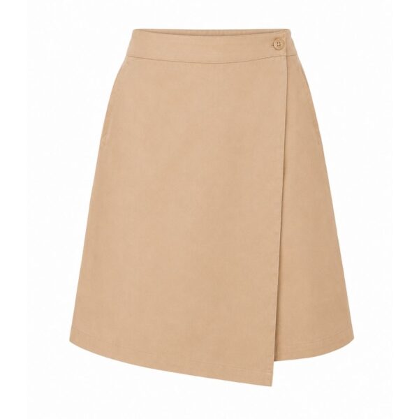 FALDA MIDI BEIGE LALITA ALGODÓN ORGÁNICO