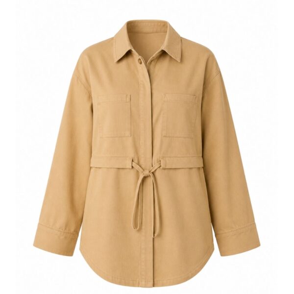 SOBRECAMISA AJUSTABLE BEIGE UMA ALGODÓN ORGÁNICO